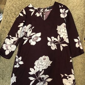 Floral Burgundy Dynamite Dress